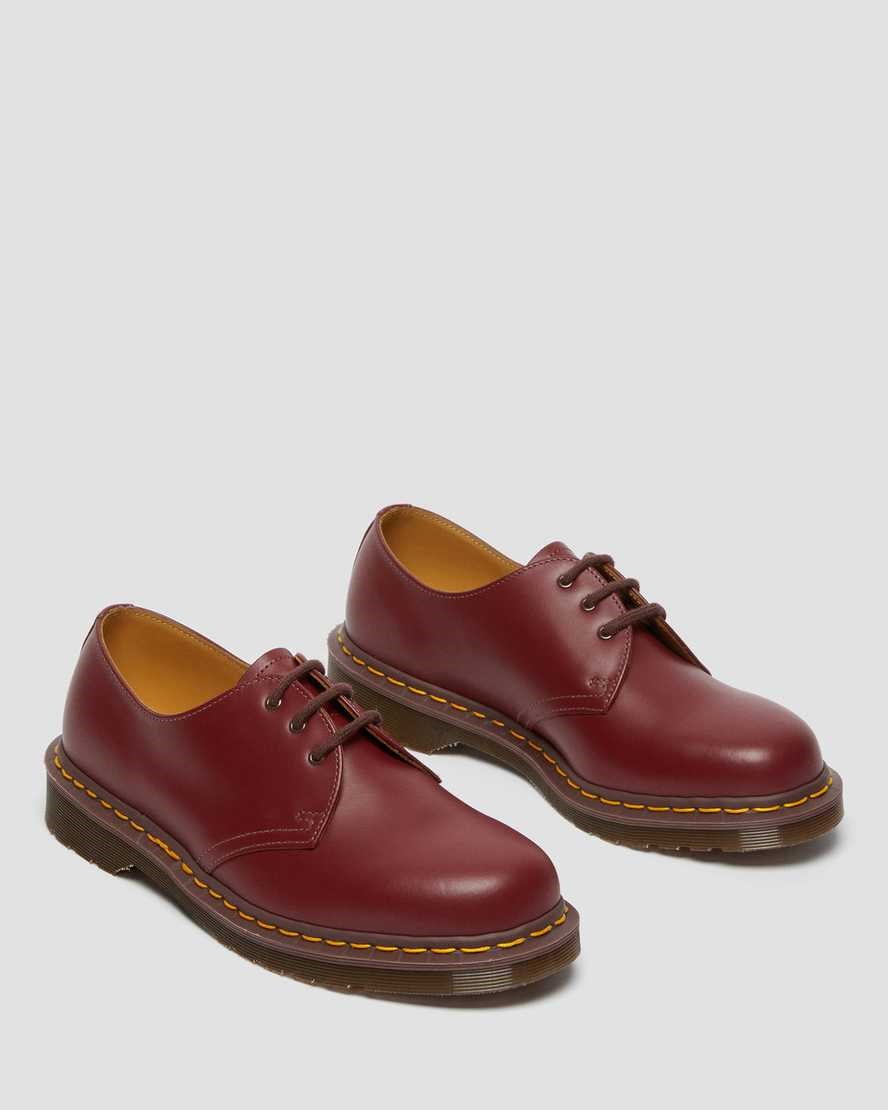 Red Quilon Women's Dr Martens 1461 Vintage Made in England Oxford Shoes | 078529-MCG