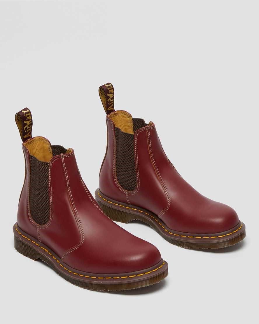 Red Quilon Women's Dr Martens 2976 Vintage Made In England Chelsea Boots | 918645-QEI