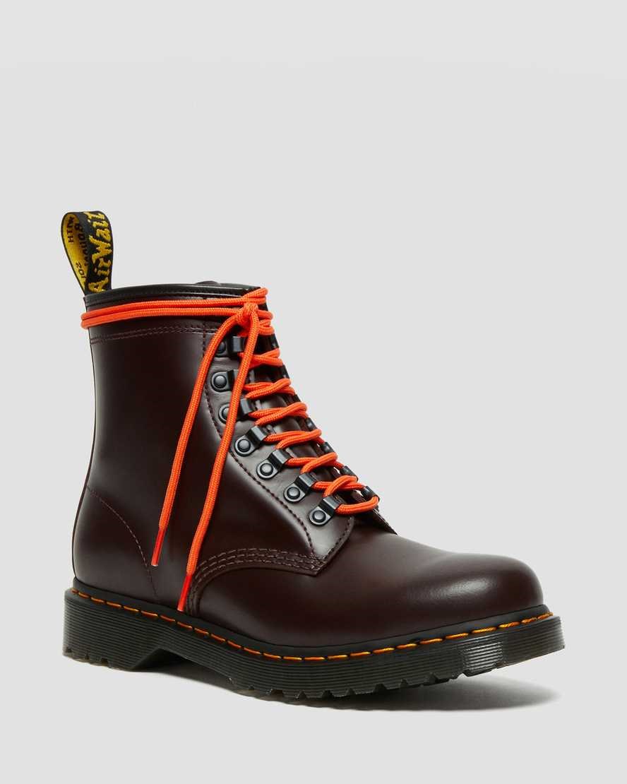 Red Smooth Leather Men\'s Dr Martens 1460 Ben Smooth Leather Ankle Boots | 028137-CLY