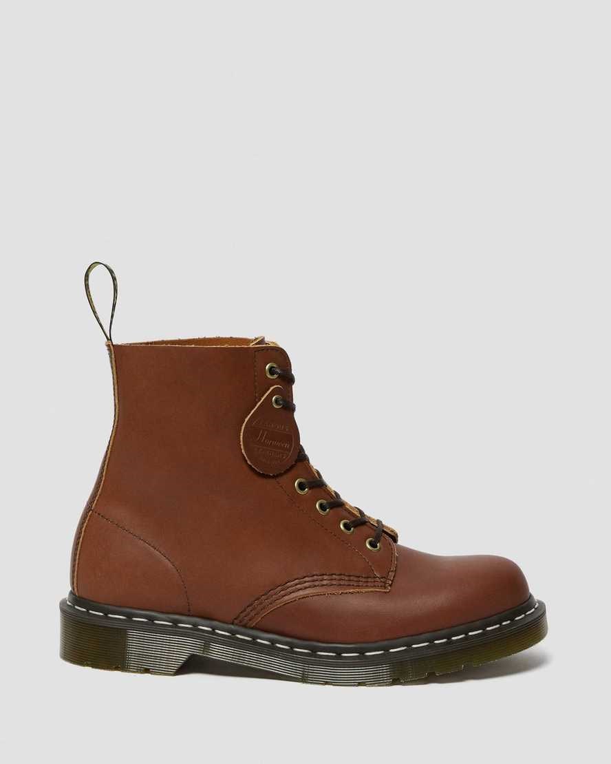 Tan Essex Veg Tan Men's Dr Martens 1460 Veg Tan Leather Ankle Boots | 428957-AUC