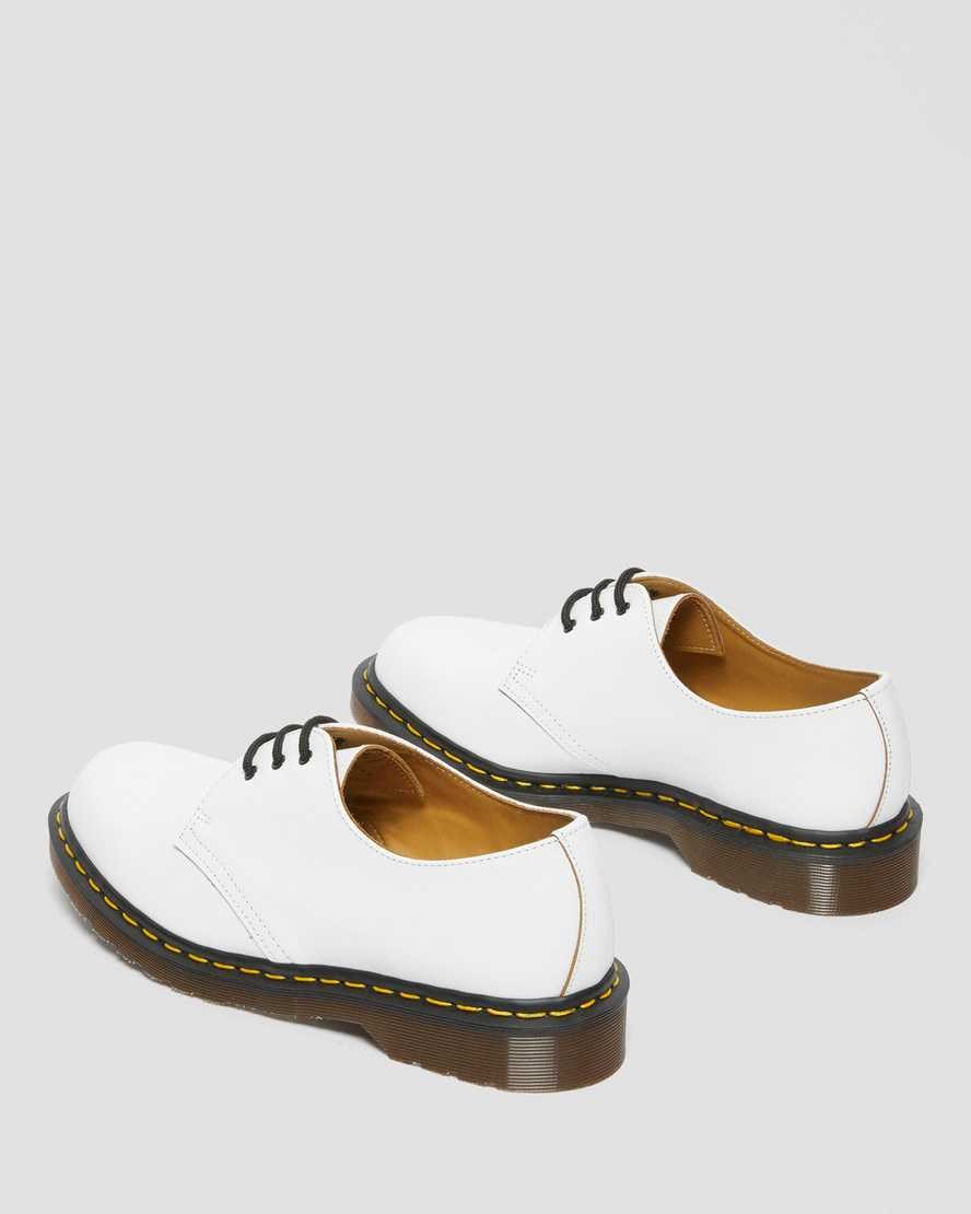 White Quilon Men's Dr Martens 1461 Vintage Made in England Oxford Shoes | 983265-SZL