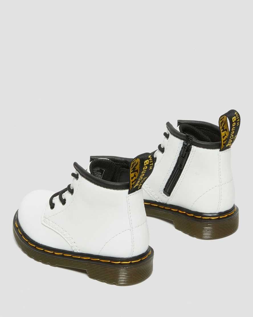 White Romario Kids' Dr Martens Infant 1460 Leather Lace Up Boots | 783164-EMX