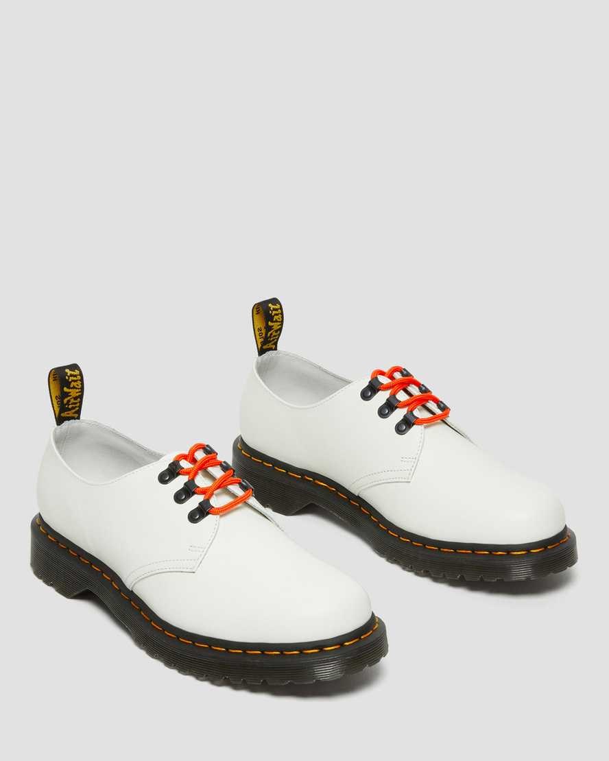 White Smooth Leather Men's Dr Martens 1461 Ben Smooth Leather Oxford Shoes | 734162-UTE