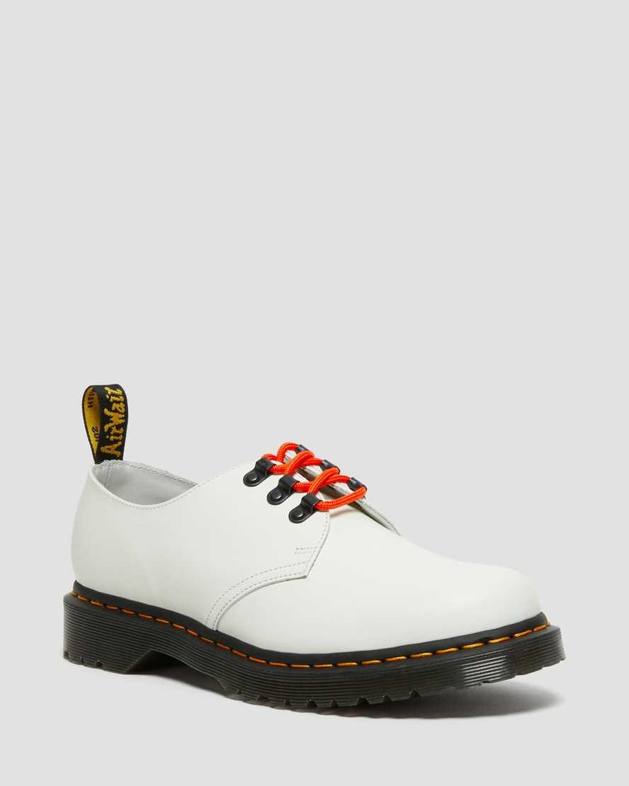 White Smooth Leather Men's Dr Martens 1461 Ben Smooth Leather Oxford Shoes | 734162-UTE