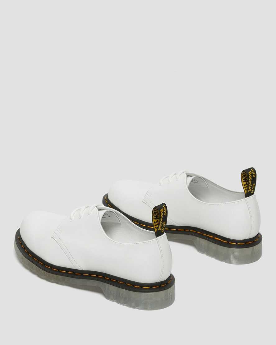 White Smooth Leather Women's Dr Martens 1461 Iced Smooth Leather Oxford Shoes | 831429-HQU