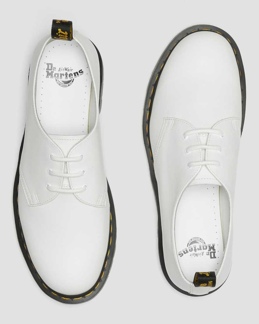 White Smooth Leather Women's Dr Martens 1461 Iced Smooth Leather Oxford Shoes | 831429-HQU