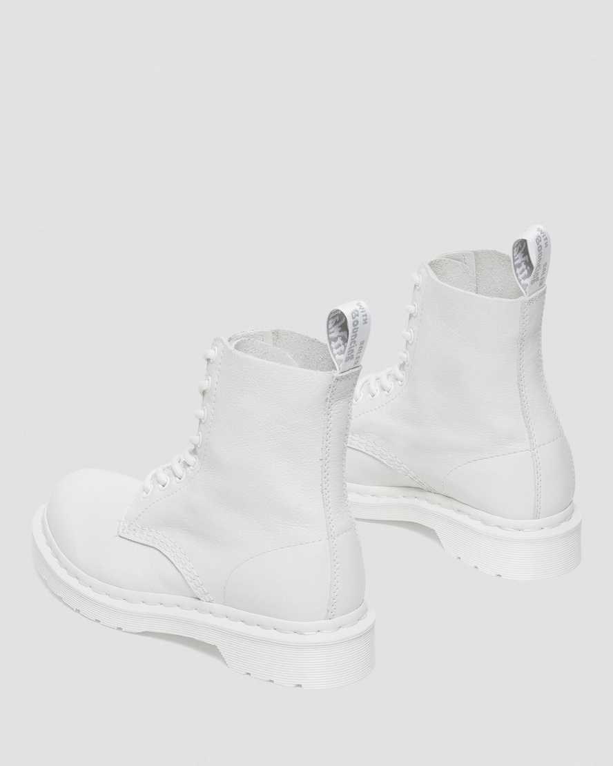 White Virginia Women's Dr Martens 1460 Pascal Mono Ankle Boots | 356104-KDC