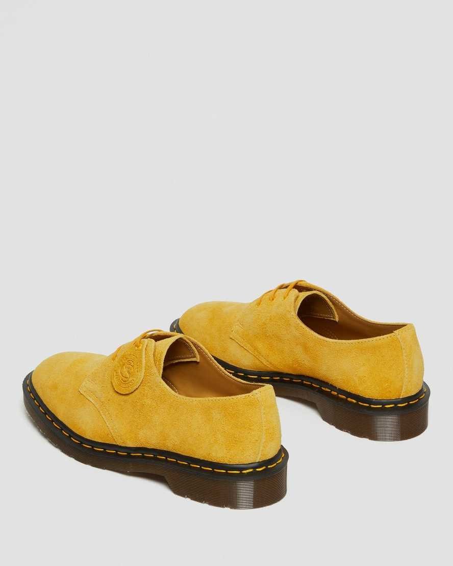 Yellow Desert Oasis Suede Men's Dr Martens 1461 Made In England Suede Oxford Shoes | 367948-YNB