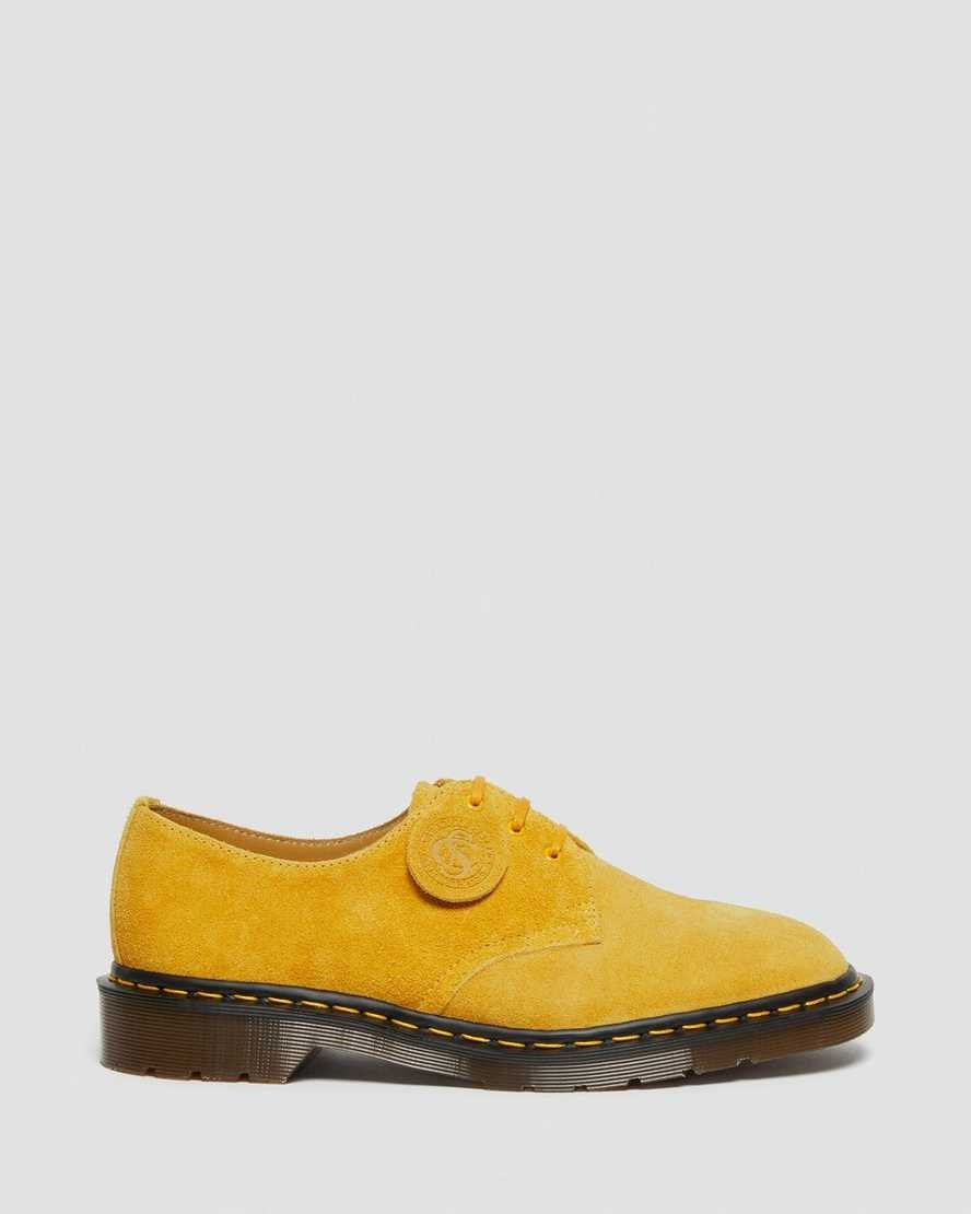 Yellow Desert Oasis Suede Women's Dr Martens 1461 Made In England Suede Oxford Shoes | 019467-ZGI